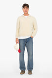 Fluffy Knit Polo Sweater