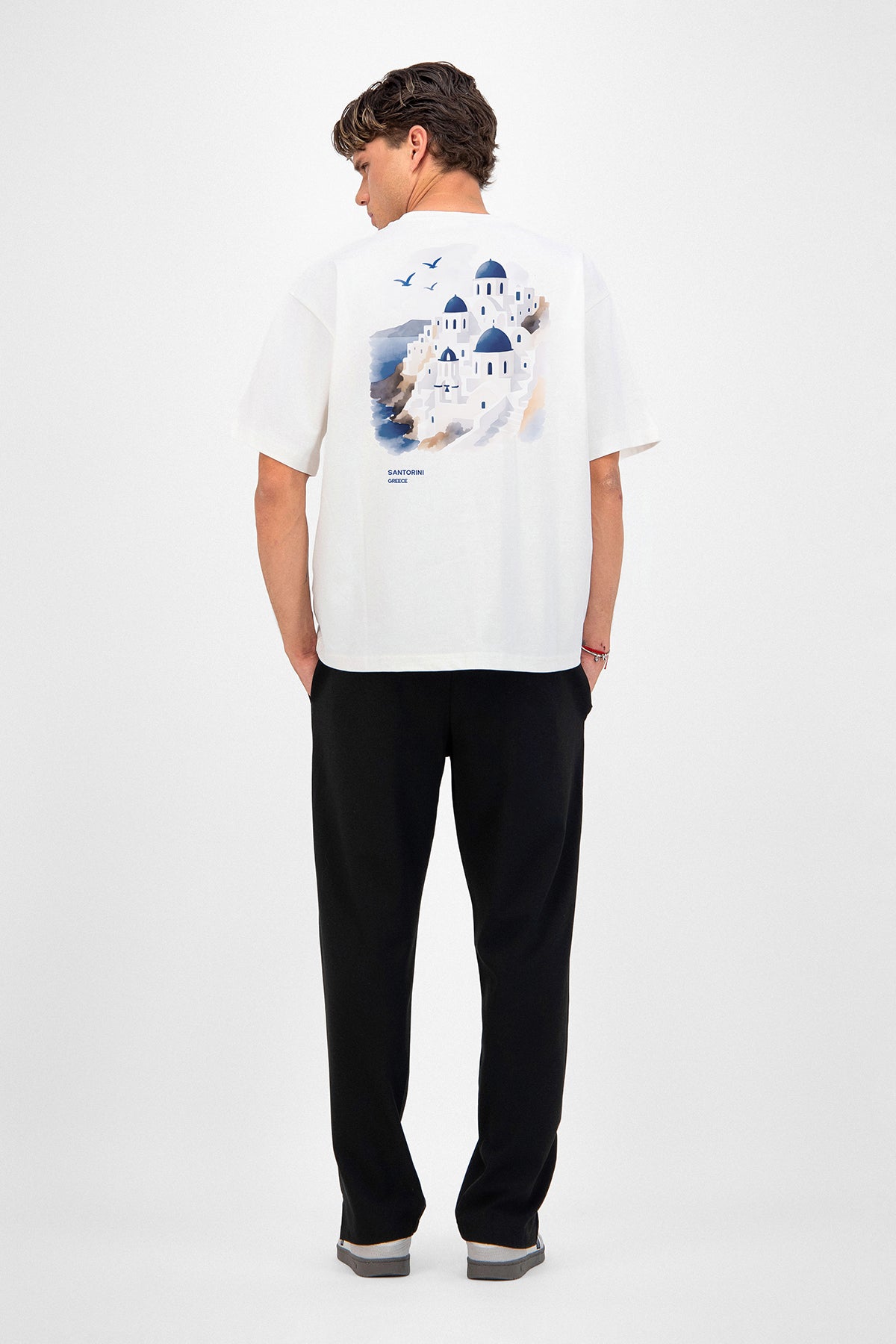 Santorini Print T-Shirt
