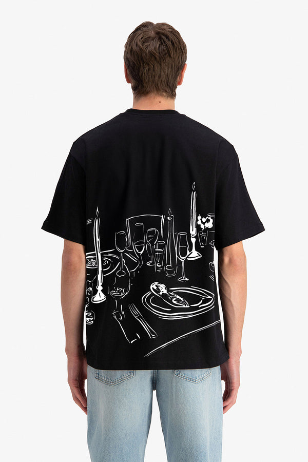 BREAKFAST PRINT T-SHIRT