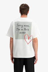 Excuse  Sorry Mum Print T-shirt