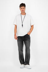 Gusset Panel Straight Fit Pant