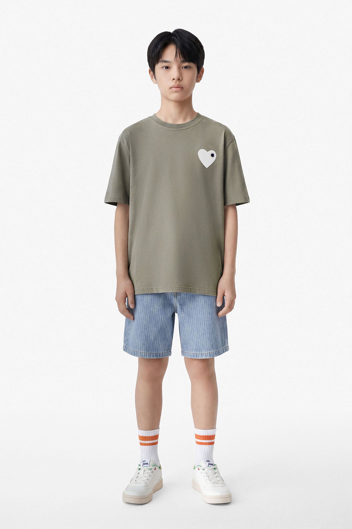 Olive / Blanc