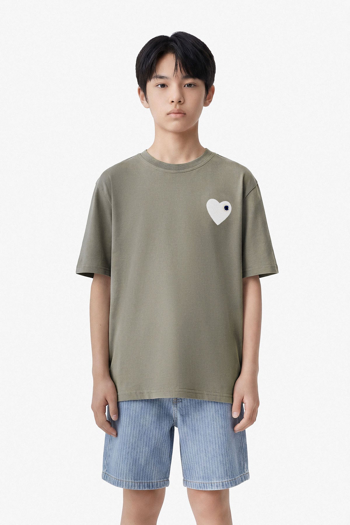 Olive / Blanc