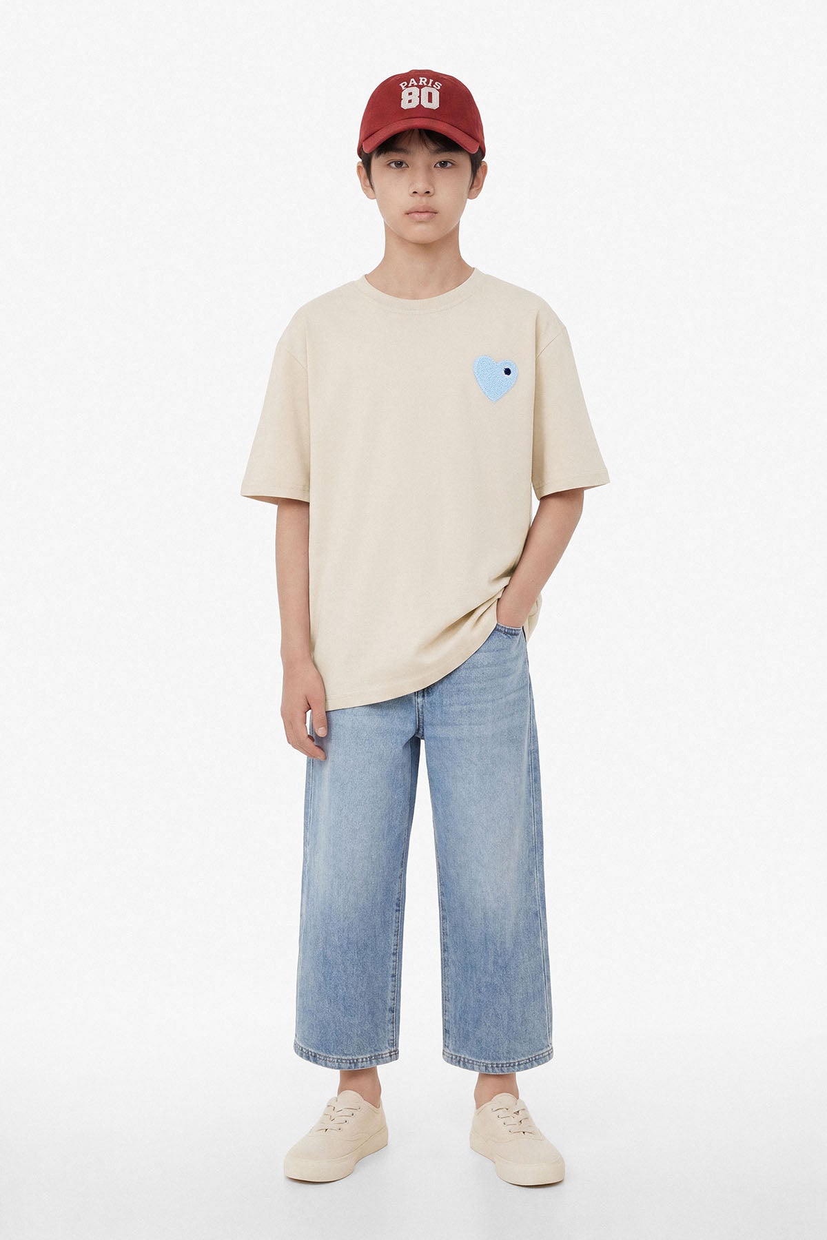 Beige / Baby Bleu