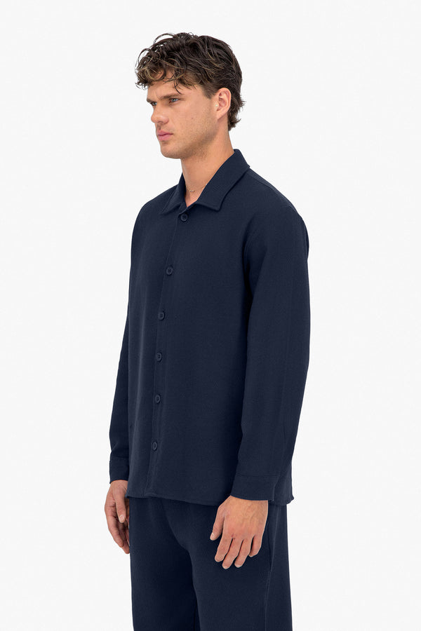 Jacquard LS Button Shirt