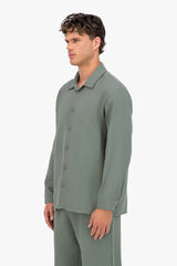 Jacquard LS Button Shirt