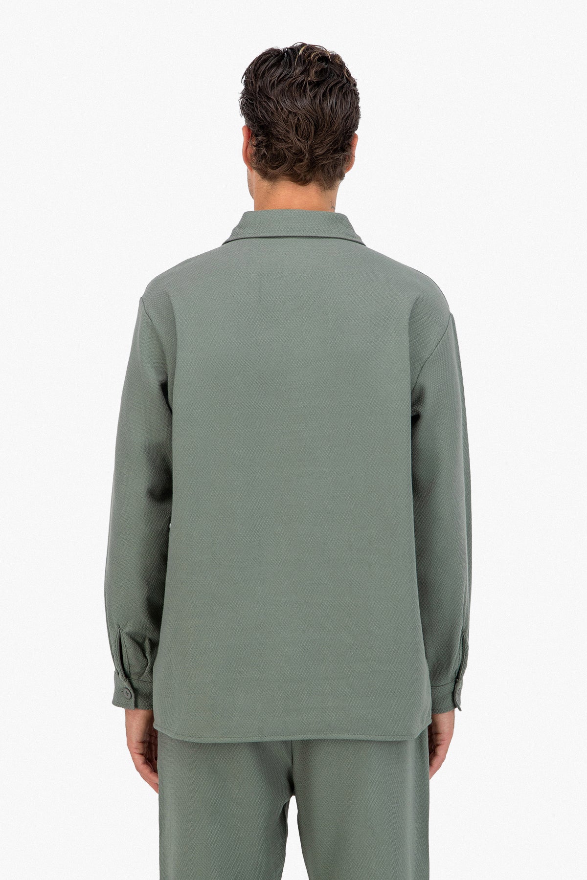 Jacquard LS Button Shirt