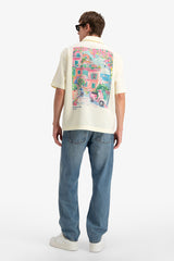 La Dolce Vita Print Button Shirt