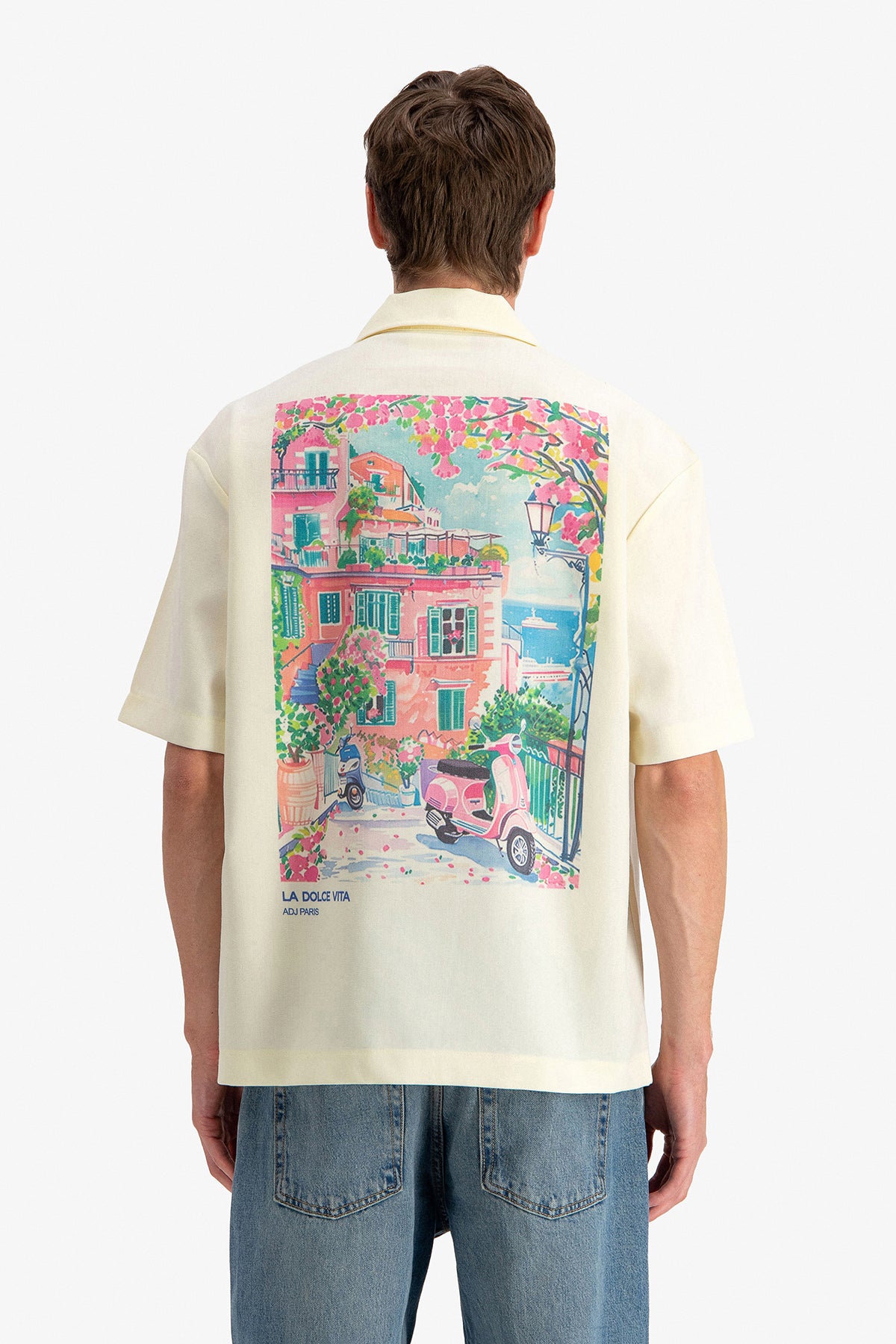 La Dolce Vita Print Button Shirt