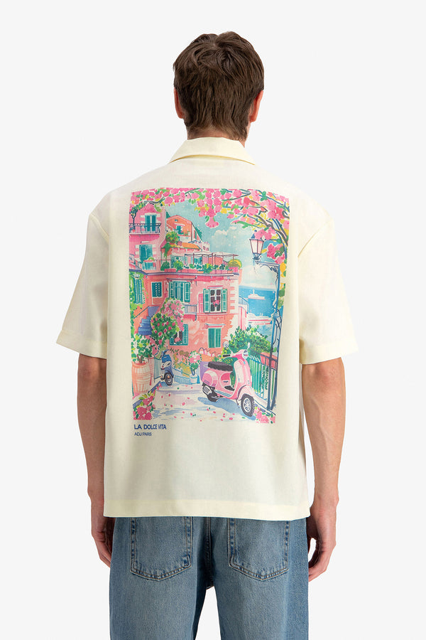 La Dolce Vita Print Button Shirt