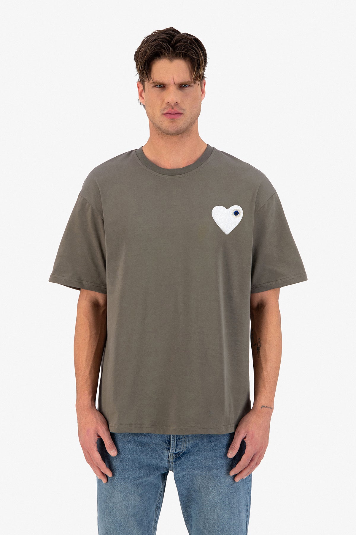 Olive / Blanc