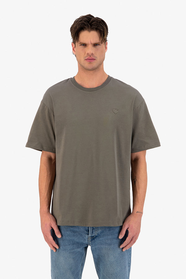 Puff Heart Oversize Fit Tshirt