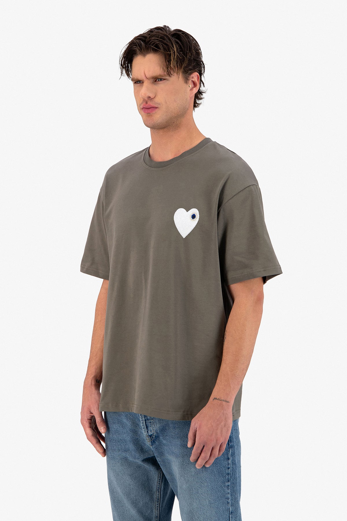 Olive / Blanc