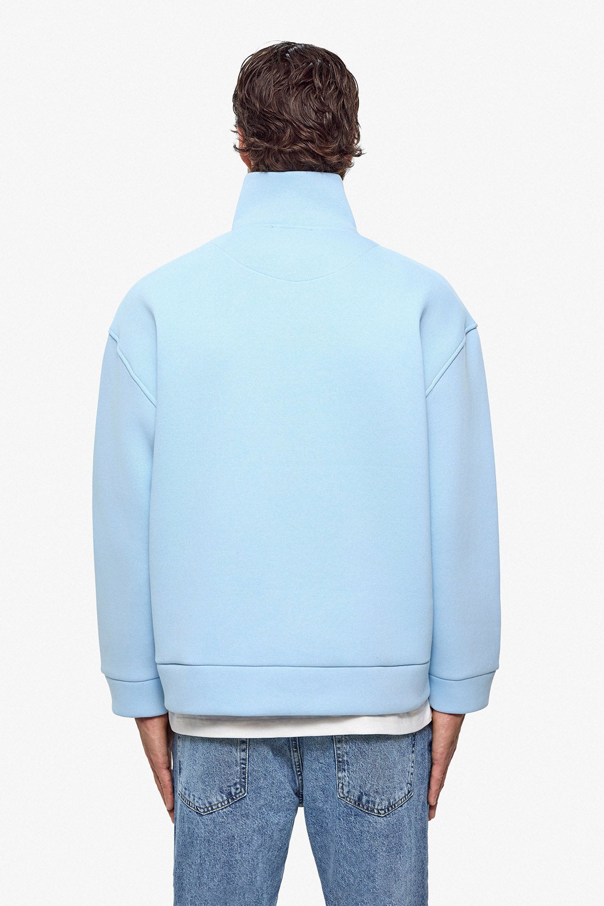 Puff Heart Quarter-Zip Sweatshirt