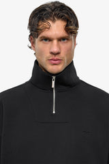 Puff Heart Quarter-Zip Sweatshirt