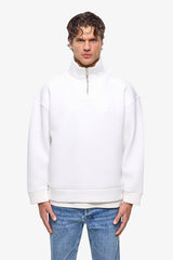 Puff Heart Quarter-Zip Sweatshirt