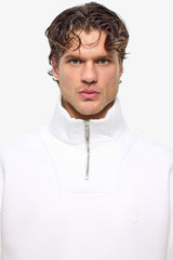 Puff Heart Quarter-Zip Sweatshirt