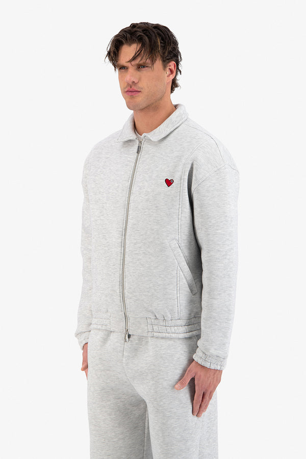 Neoprene Effect Zipper Hoodie