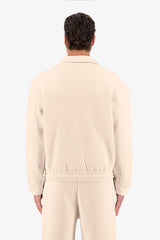 Neoprene Effect Zipper Hoodie