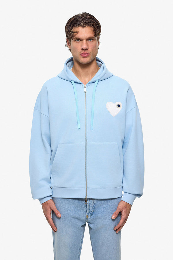 Kth Heart Zipper Hoodie
