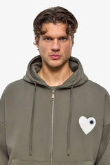 Kth Heart Zipper Hoodie
