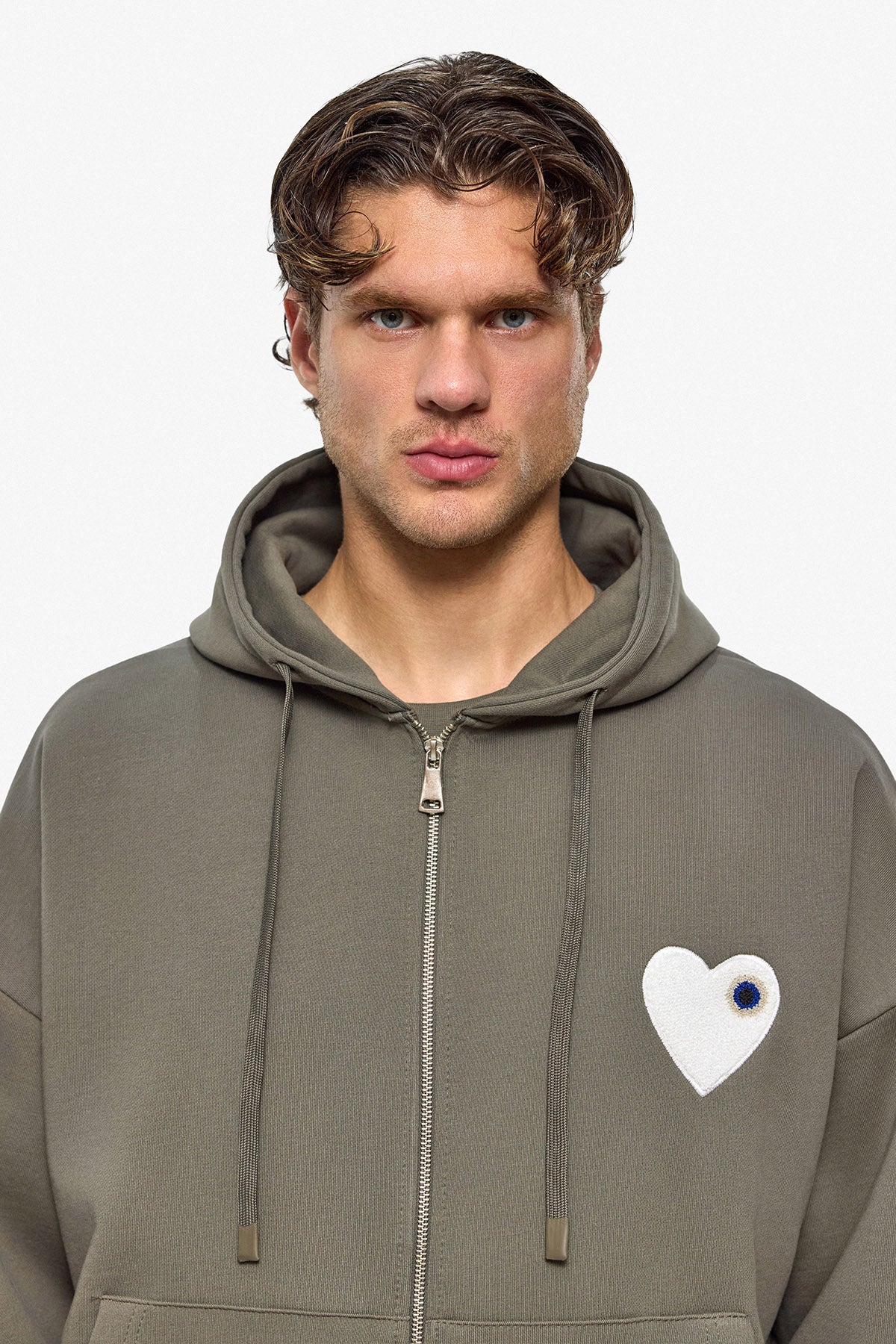 Kth Heart Zipper Hoodie