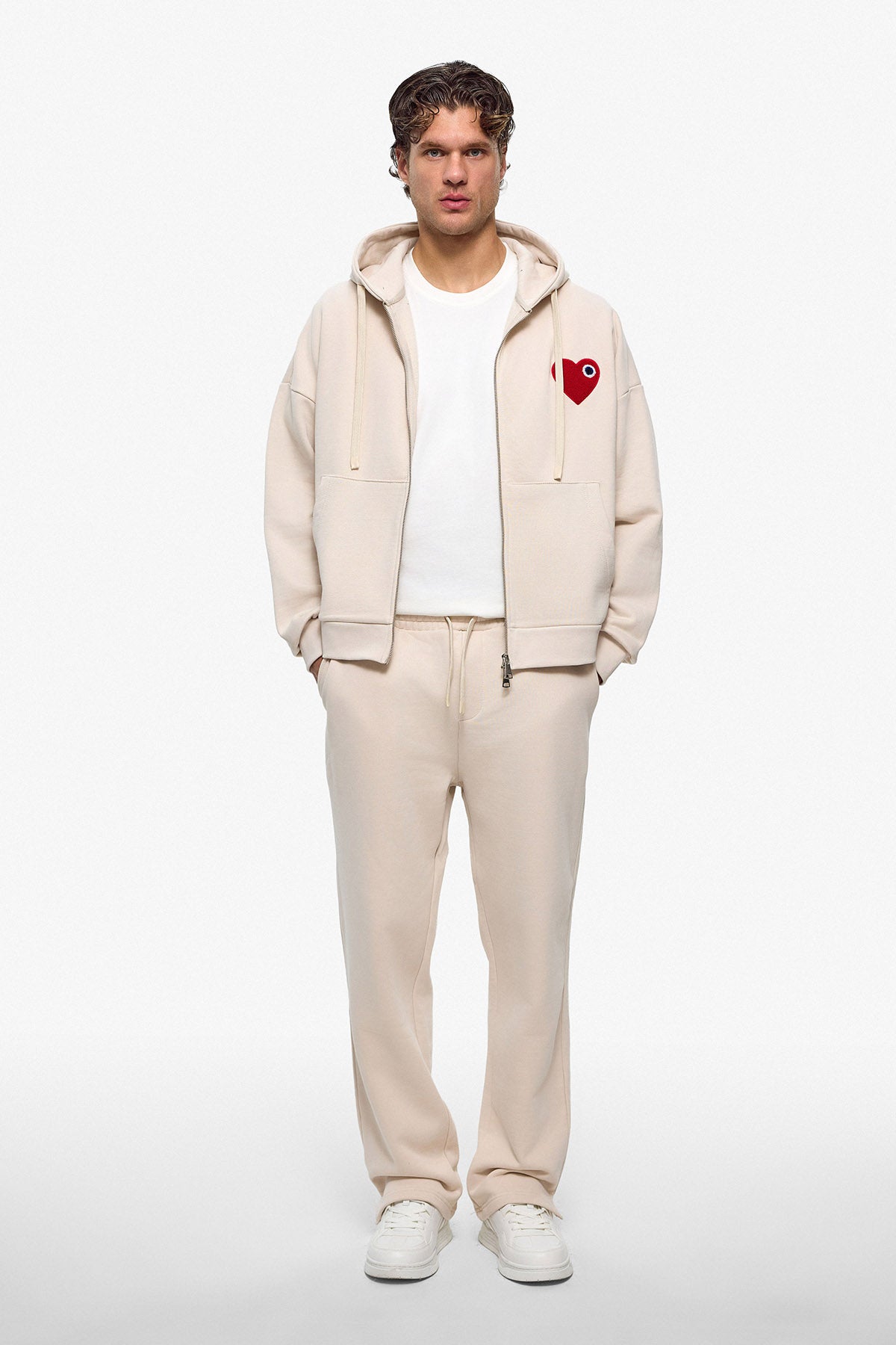 Kth Heart Zipper Hoodie