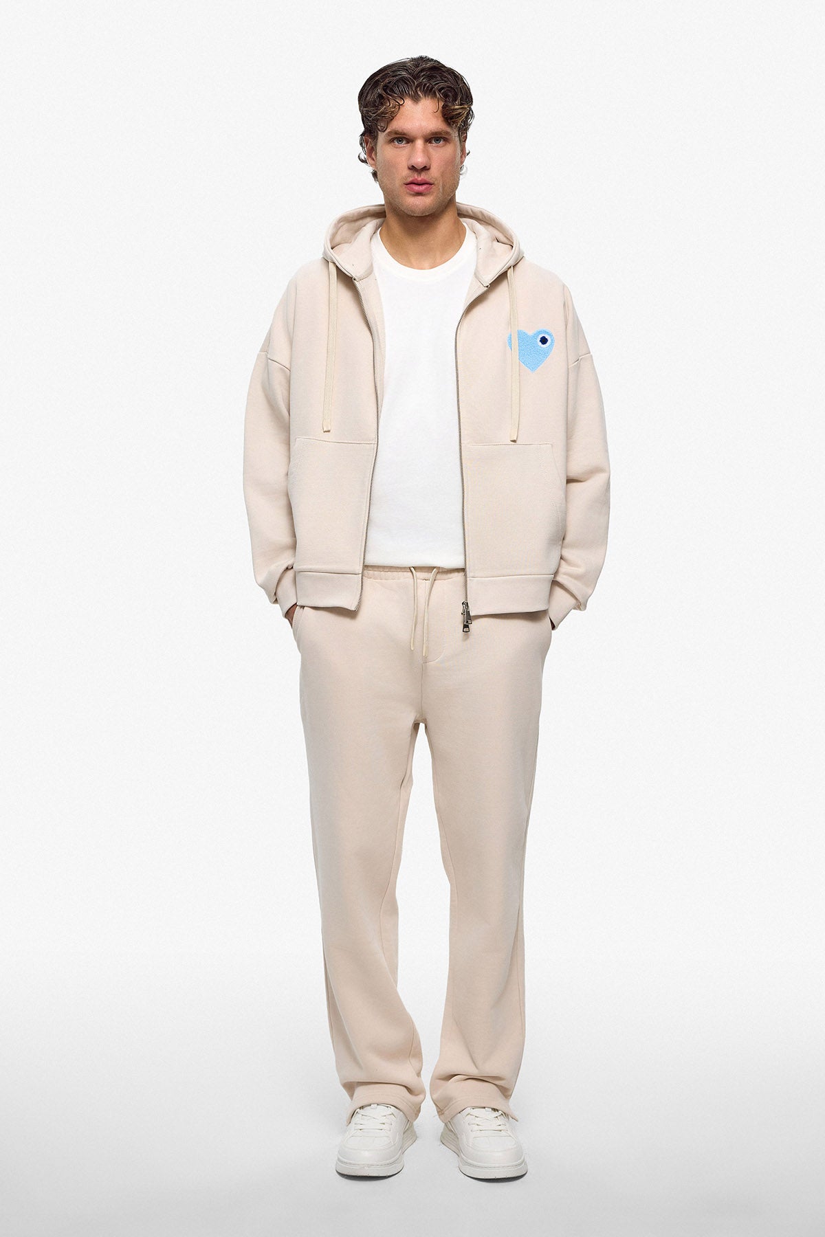 Kth Heart Zipper Hoodie