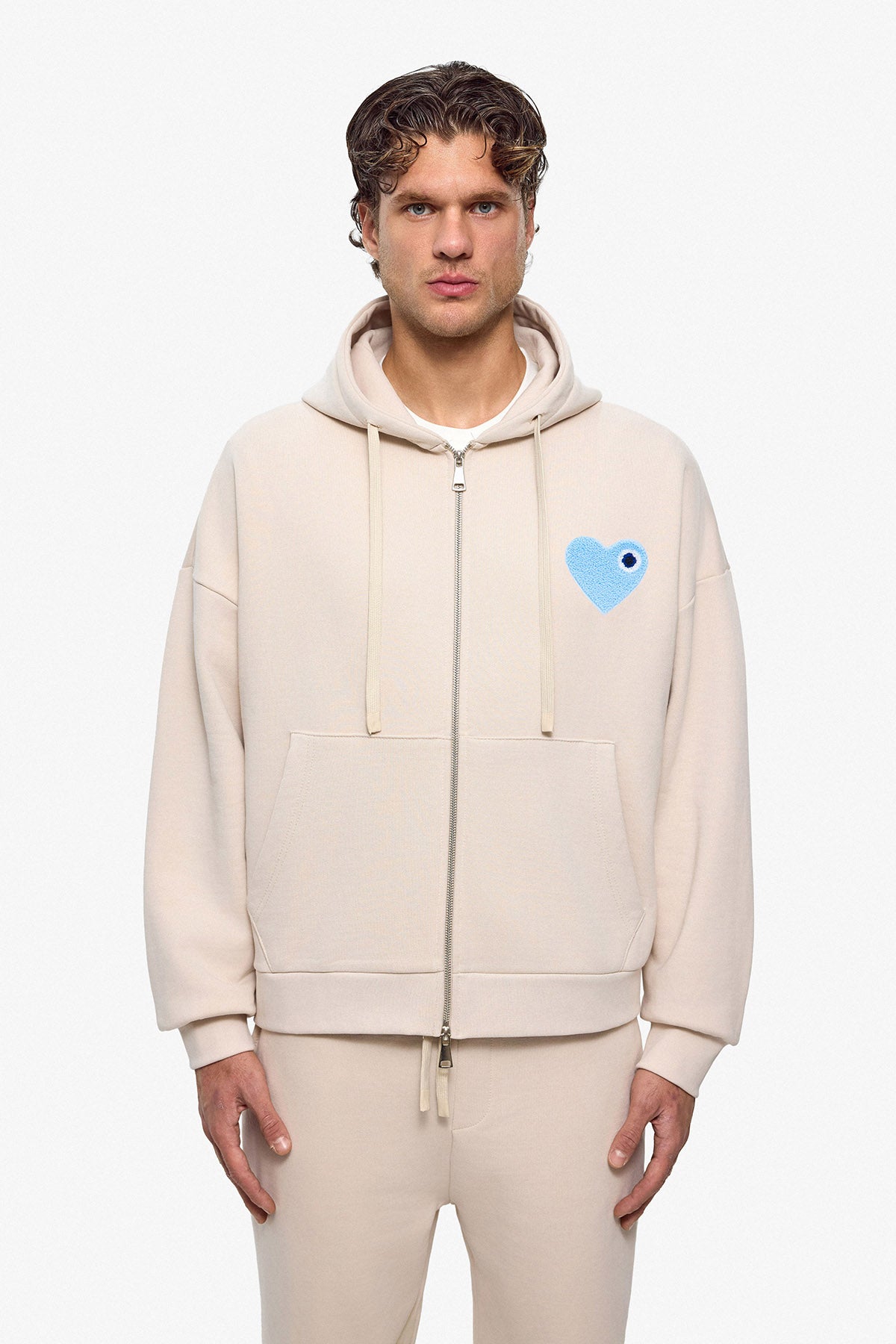 Kth Heart Zipper Hoodie