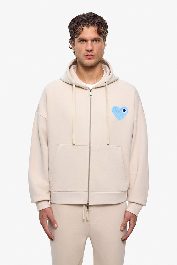 Kth Heart Zipper Hoodie