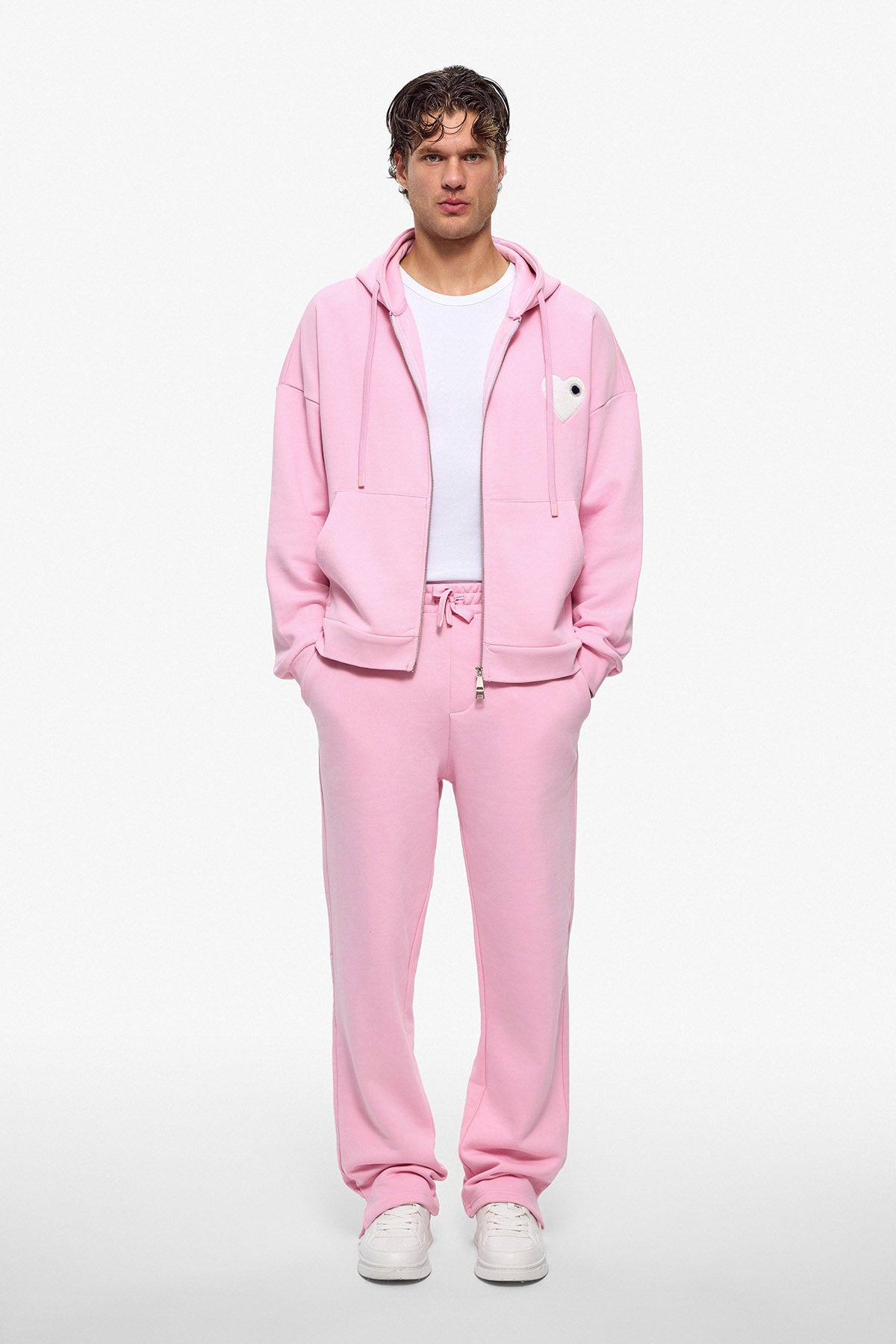 Kth Heart Zipper Hoodie