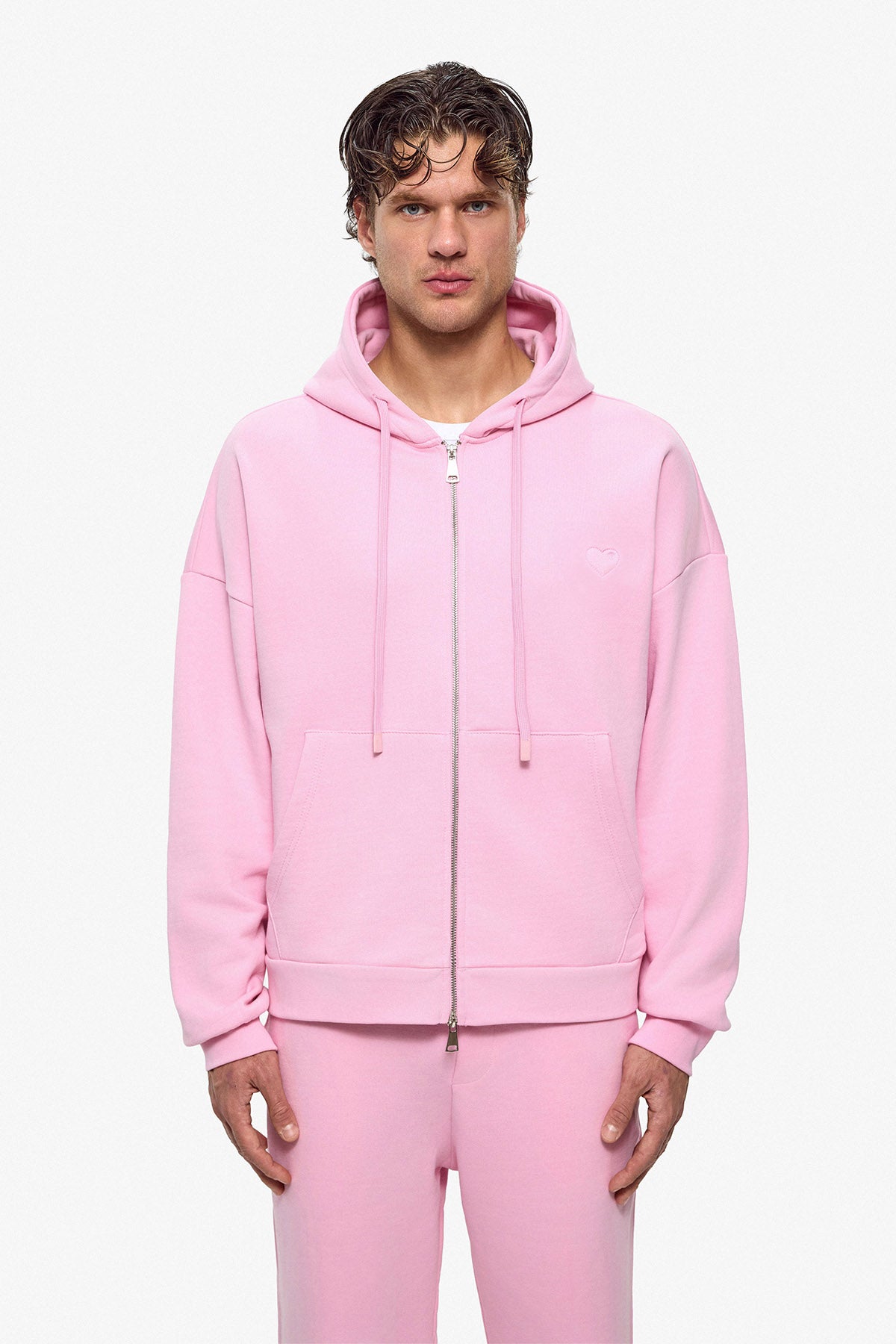 Puff Coeur Zipper Hoodie