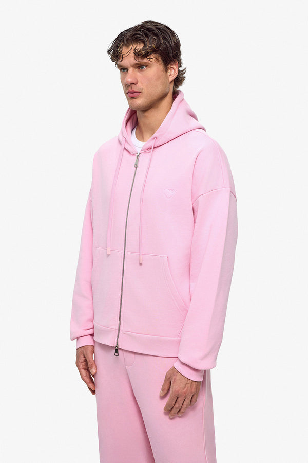 Puff Coeur Zipper Hoodie