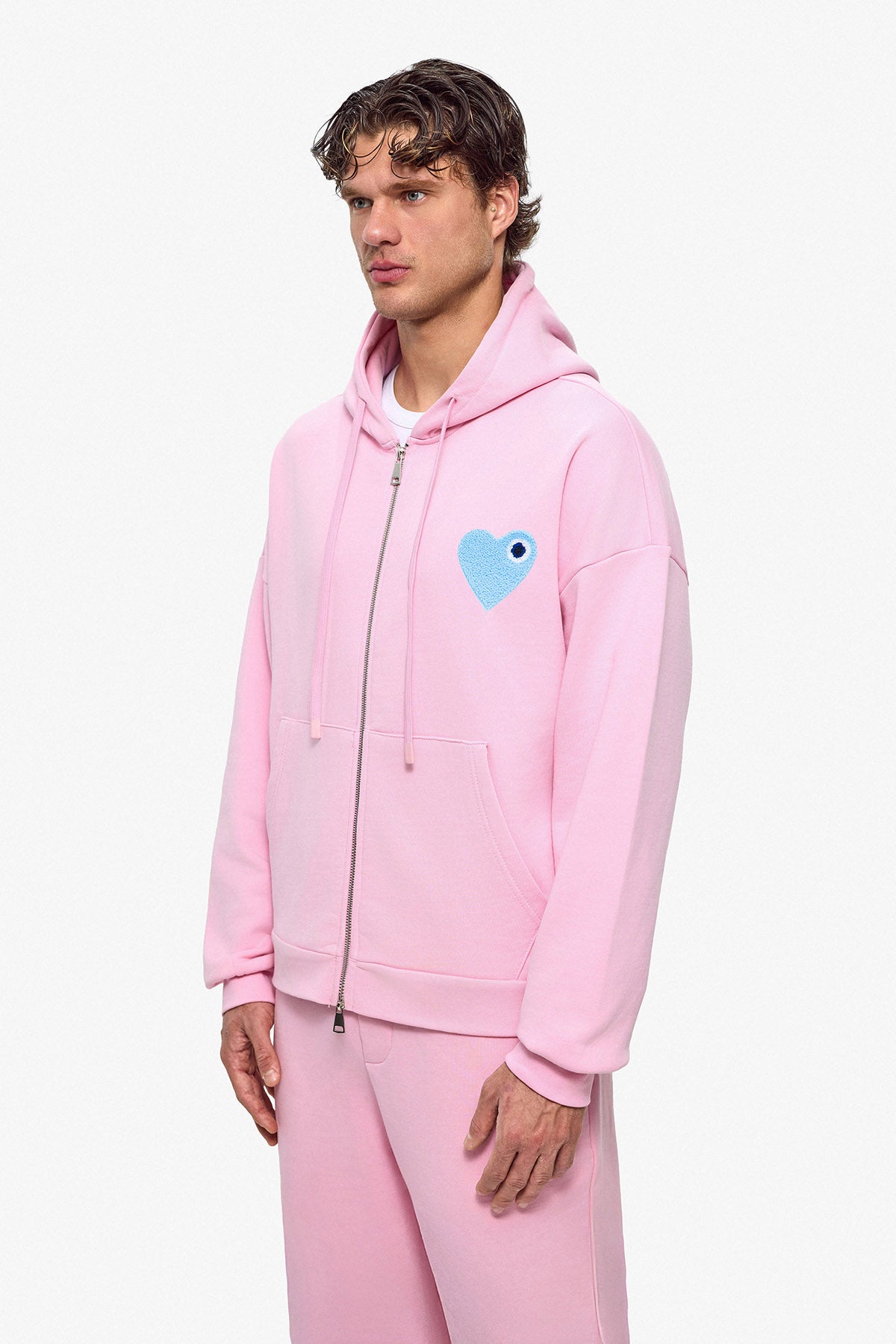 Kth Heart Zipper Hoodie