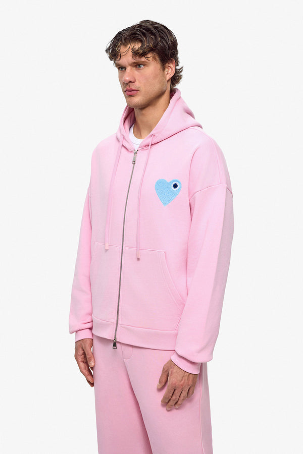 Kth Heart Zipper Hoodie