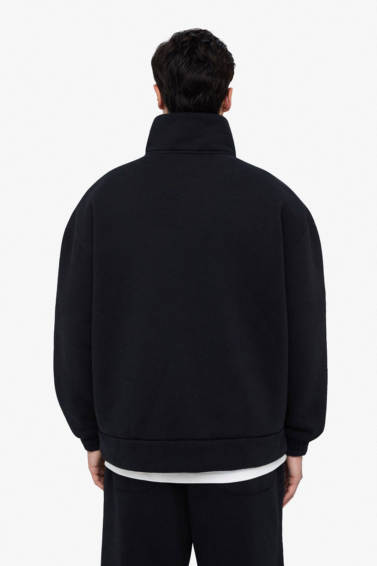 Stripe Quart Zip Sweat