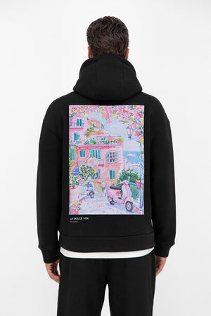 DOLCE VITA PRINT HOODIE
