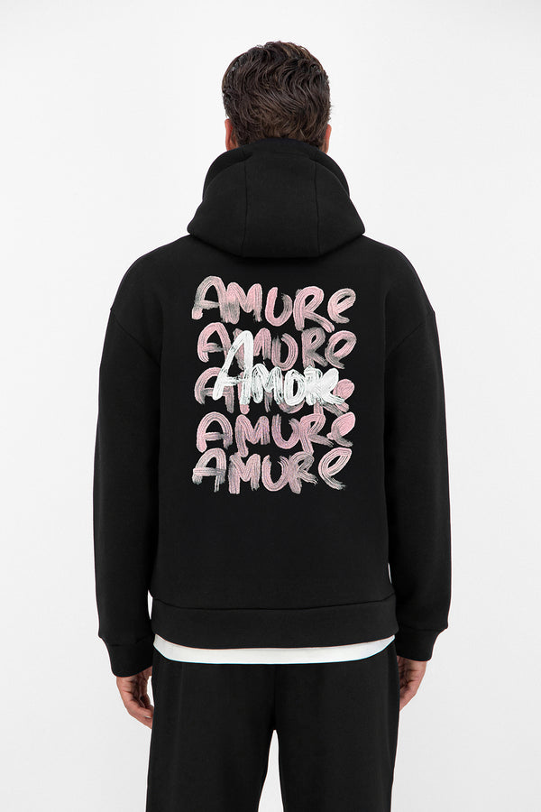 Mi Amore Print Hoodie