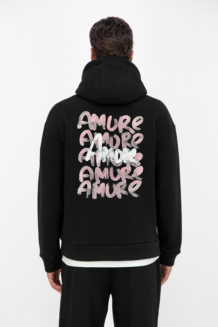 Mi Amore Print Hoodie