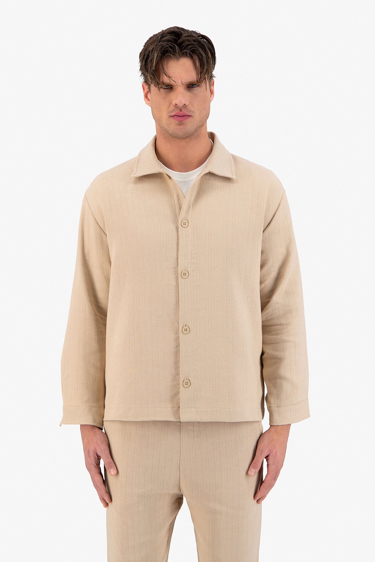 Sense Jacquard Button Shirt