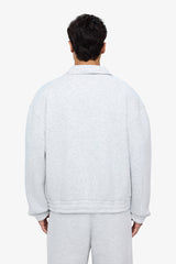 Neoprene Effect Zipper Hoodie