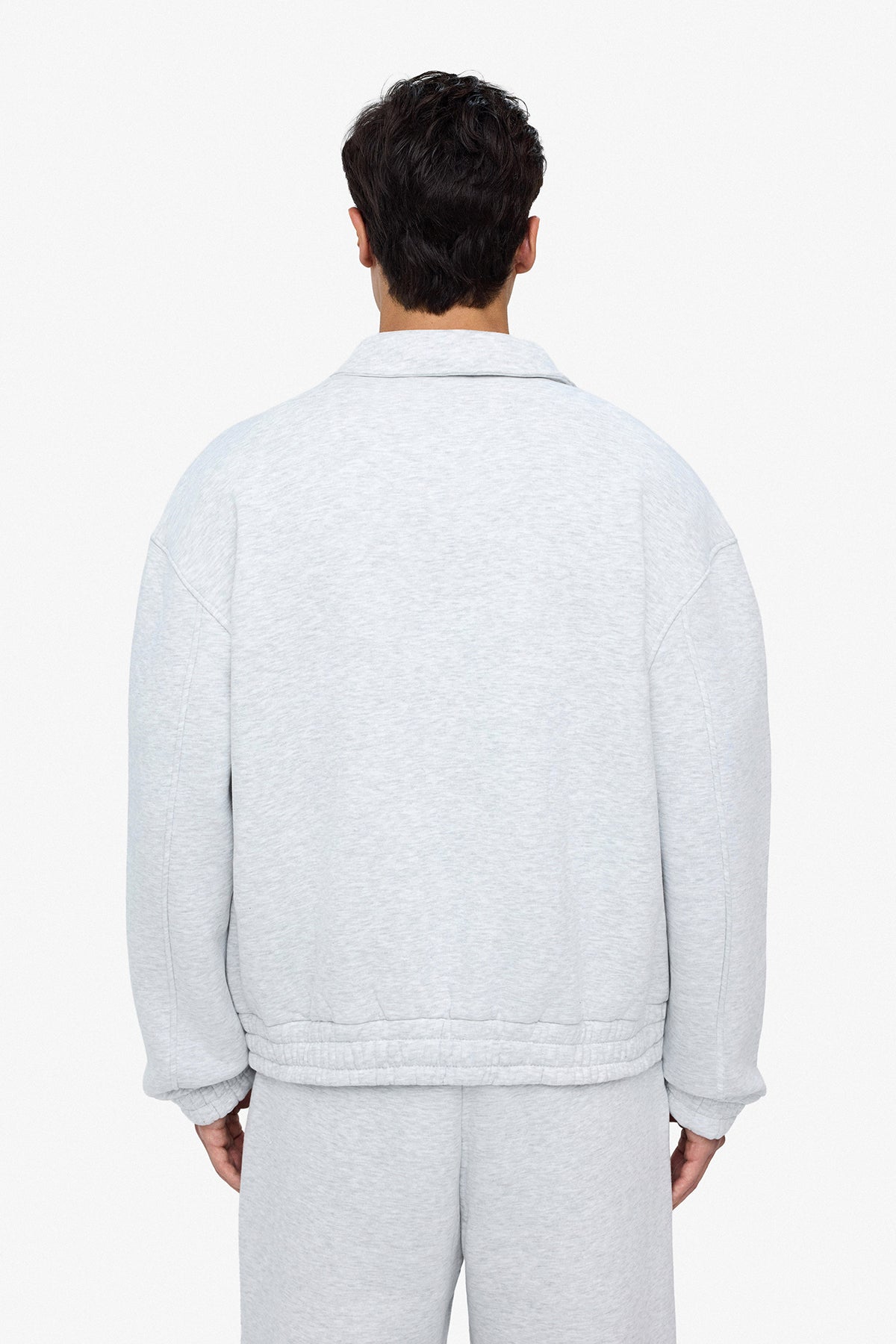 Neoprene Effect Zipper Hoodie