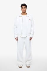 Neoprene Effect Zipper Hoodie