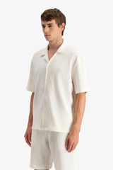 JACQUARD BUTTON SHIRT