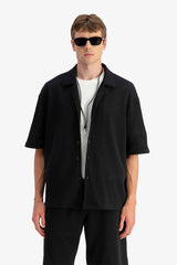 JACQUARD BUTTON SHIRT