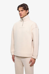 Puff Heart Quarter-Zip Sweatshirt