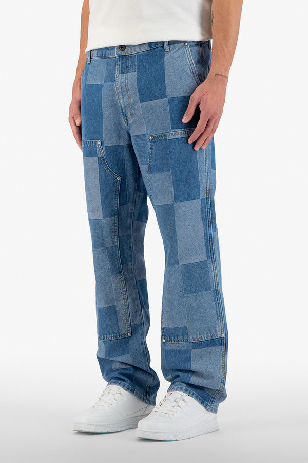 Square Worker Denim Pants