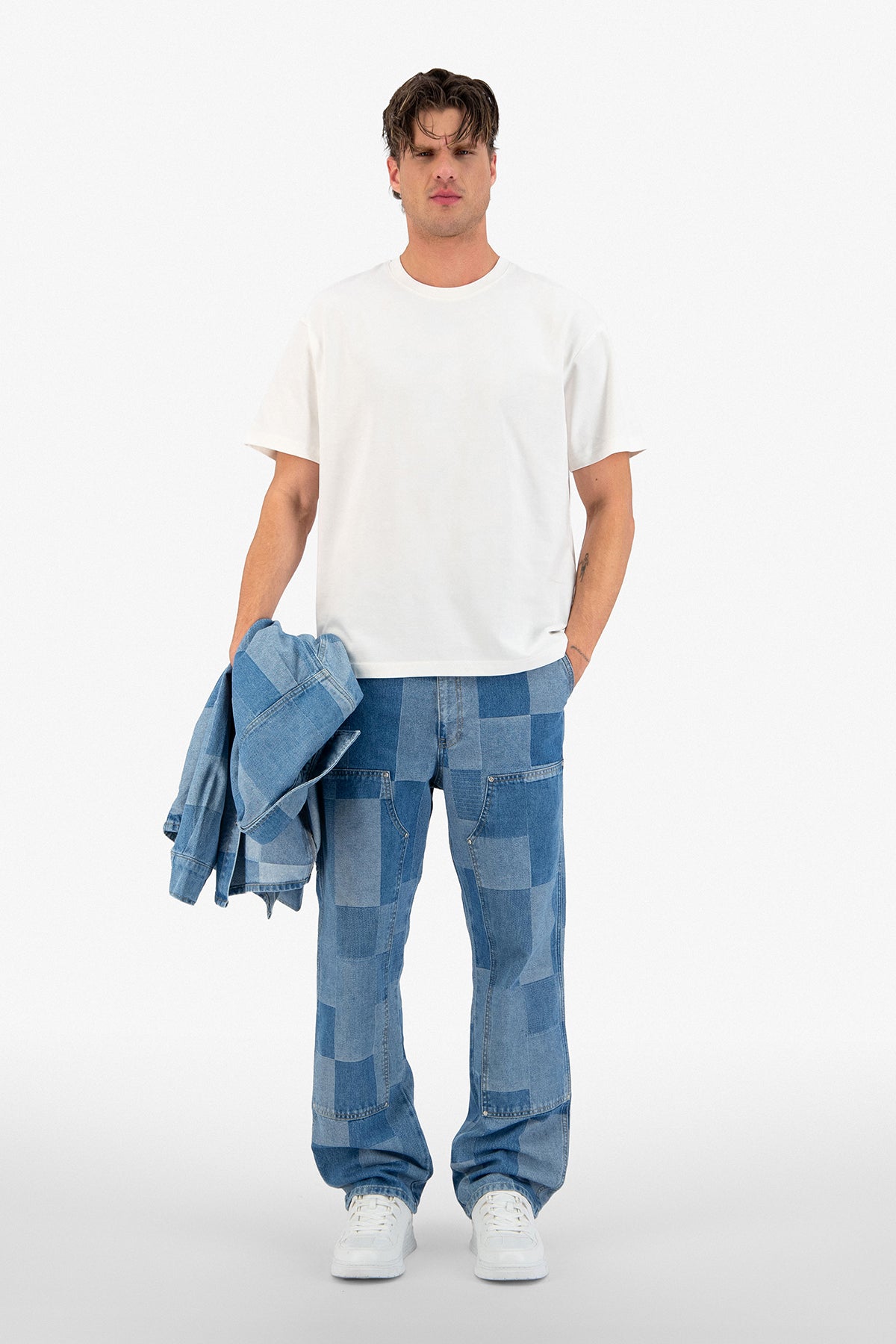 Square  Worker Denim Pant