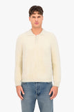 Fluffy Knit Polo Sweater