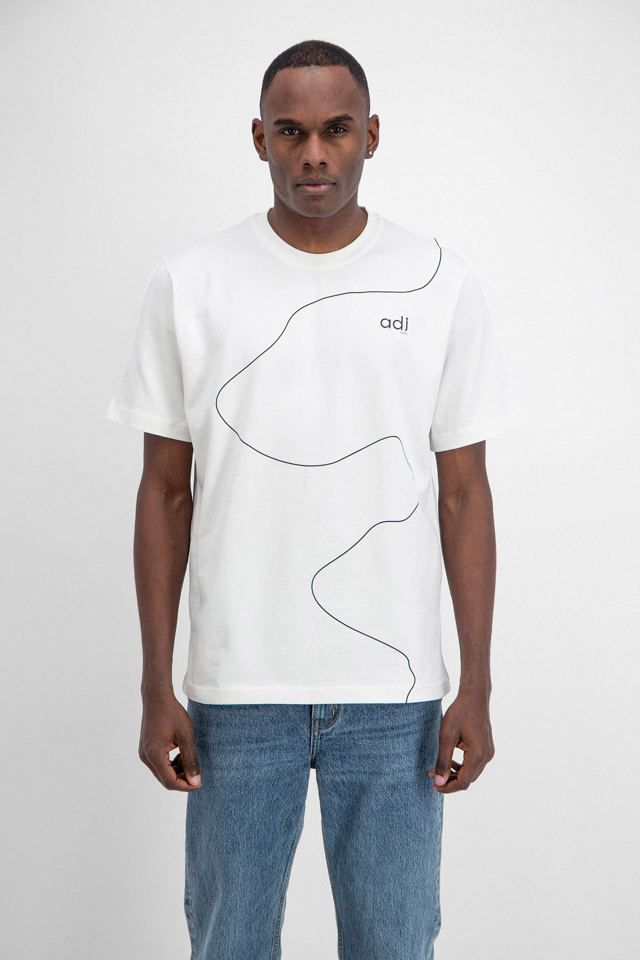HORIZONTAL PRINT T-SHIRT